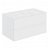 Meuble deux tiroirs avec plan vasque de 100,5 cm blanc brillant fabriqué en PVC et en résine synthétique Mod Cosmic