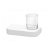 Porte-savon avec verre pour salle de bains de 20 cm et de couleur blanche Vintage Unisan