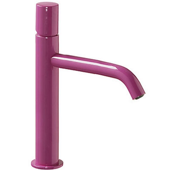 Grifo vertical para lavabo con sistema monomando de acabado violeta M TUB STUDY TRES