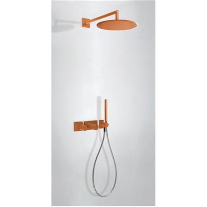 Kit de ducha termostático Naranja de 2 vías STUDY TRES