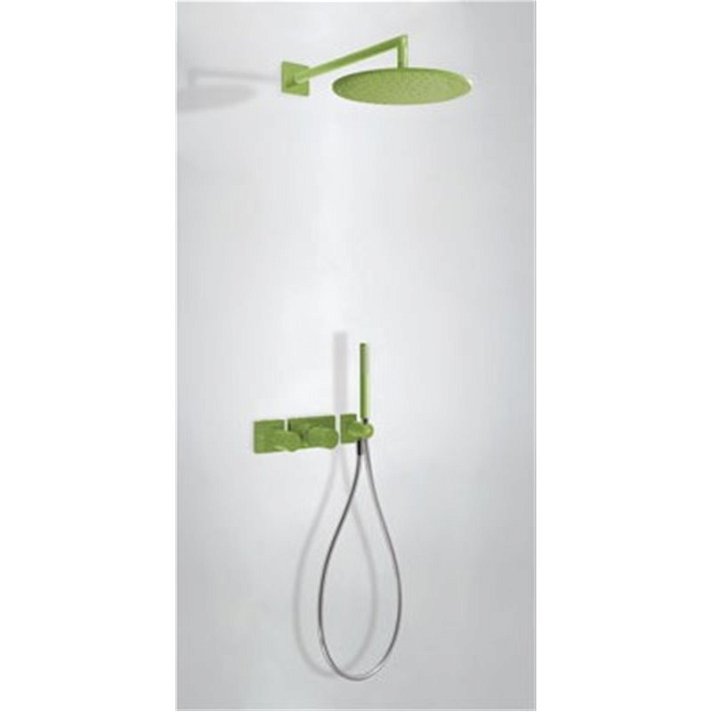 Kit de ducha termostático Verde de 2 vías STUDY TRES