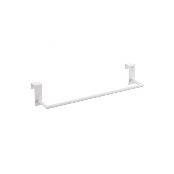 Toallero de barra para baño fabricado en metal de acabado blanco mate Stick Cosmic