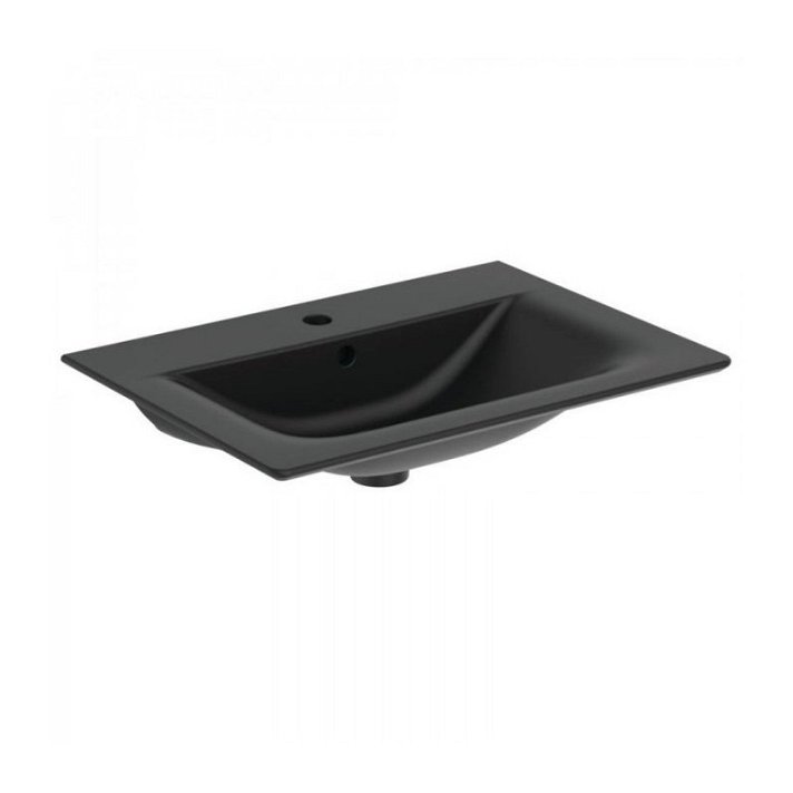 Lavabo mural top negro mate Connect Air Ideal Standard