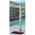 Columna de ducha para exterior fabricada en acero inoxidable con rociador redondo Andros Oasis Star