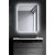 Espejo rectangular con cantos redondeados y retroiluminación de luz fría Nilo Vulcan Bath