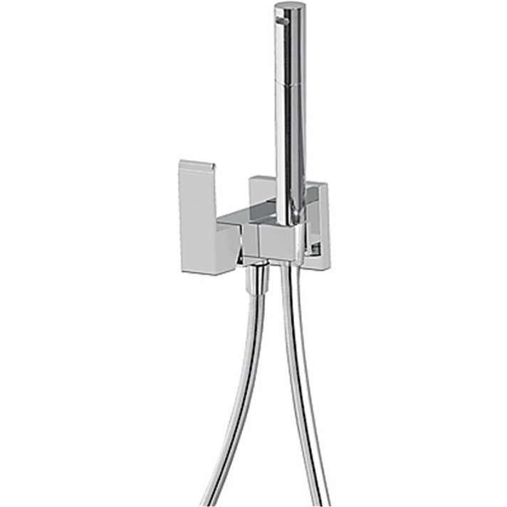 Tres Cuadro wall-mounted bidet set for plasterboard wals