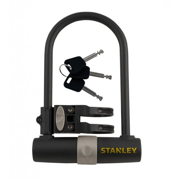 Candado para bicicleta fabricada con plástico ABS con un arco de acero endurecido de 1,4 cm U Lock Stanley