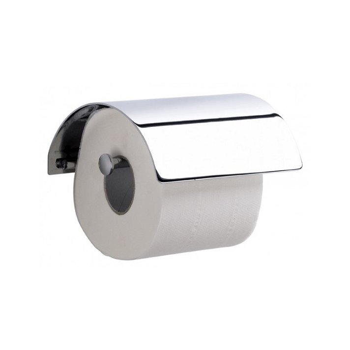 Dérouleur de papier toilette avec couvercle et finition de couleur chromée LUXE Unisan