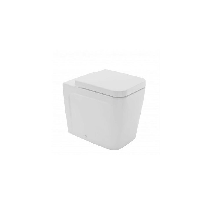 Inodoro cisterna alta con asiento y tapa de duroplast en acabado color blanco ADVANCE Unisan