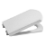 Compact toilet seat and cover made of antibacterial material with a white finish Hall Roca