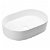 Lavabo de sobre encimera con forma ovalada fabricado en cerámica de color blanco Desna Laveo