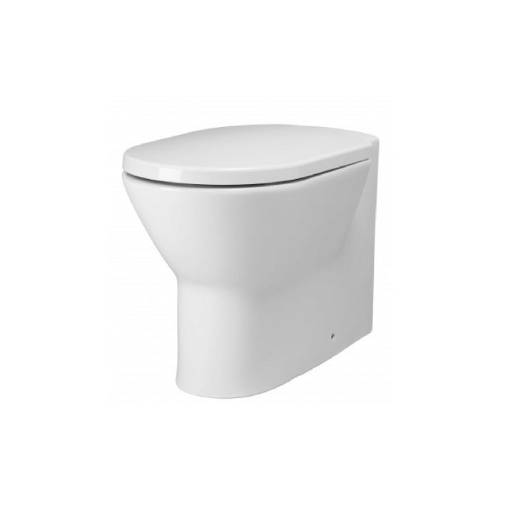 WC a cassetta alta con sedile e coperchio in duroplast con finitura opzionale bianca o pergamena NEW DAY Unisan