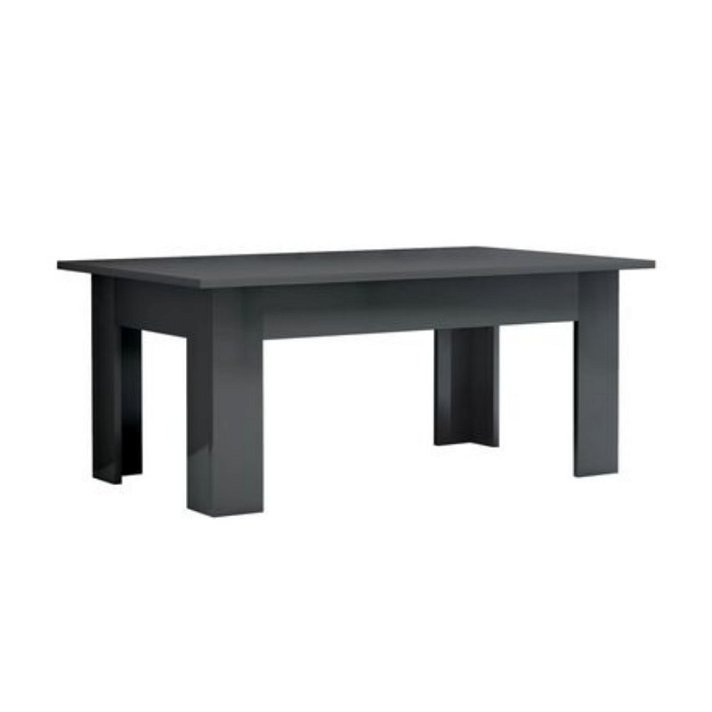 Tavolino in truciolato grigio lucido VidaXL