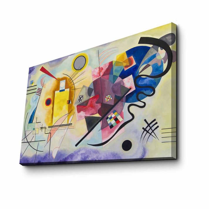 Cuadro de lienzo y marco de madera de 70x45 cm del autor Kandinsky FamousArt Forme