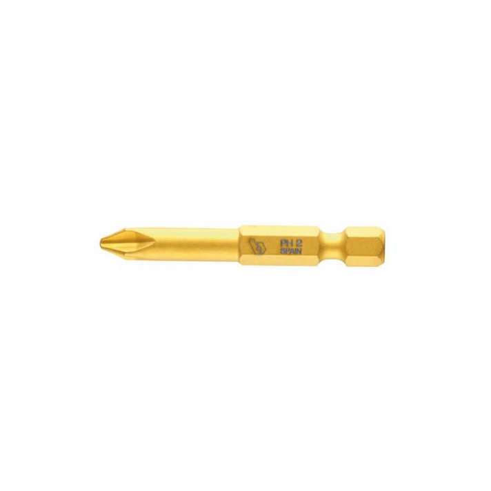 Juego de puntas Tin PH de 1/4" 50 mm dorado de alta resistencia de acero Bianditz