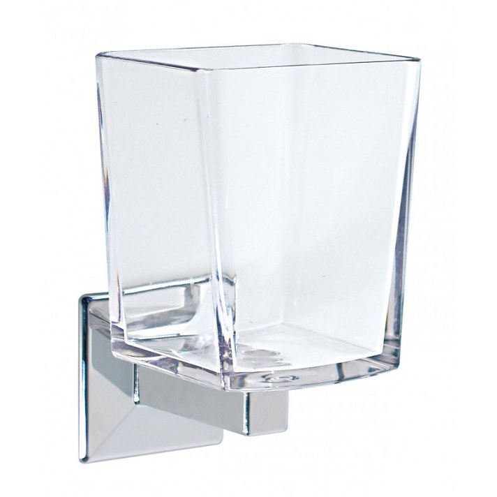 Porta-copos para casa de banho de parede adesivo 8x13,5x9,5 cm acabamento Tilda Koh-i-noor