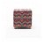 Pouf in legno di faggio e tessuto di poliestere con design quadrato in finitura Aria multicolore Forme