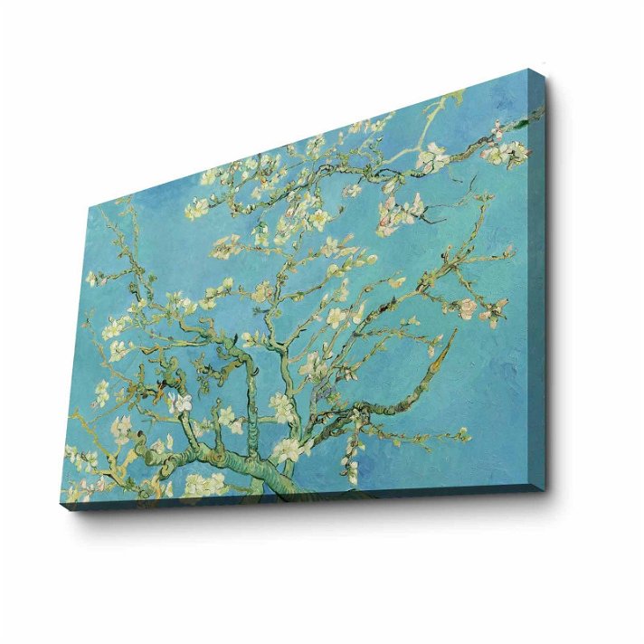 Cuadro de lienzo y madera con diseño de almendro en flor de Van Gogh FamousArt Forme