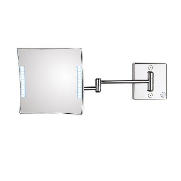 Specchio ingrandente e braccio doppio Quadrolo LED Koh-i-noor