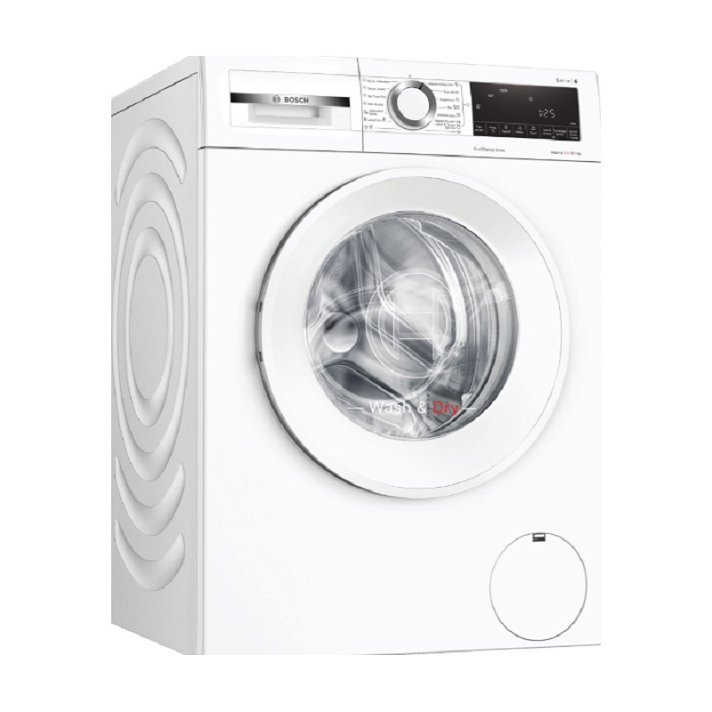 Lavadora secadora inteligente con display LCD y de 1400 rpm color blanco Serie l 6 Bosch