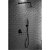 Imex Milos matte black built-in shower set