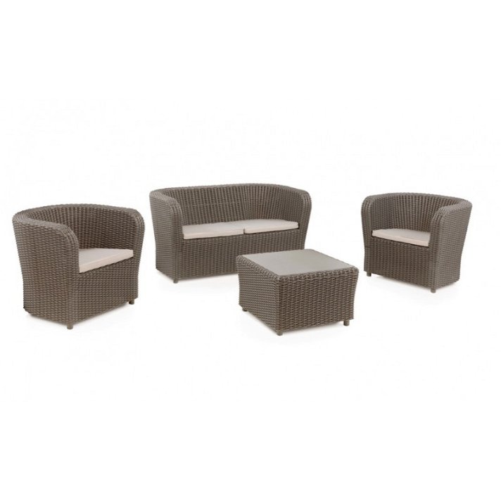 Set de muebles de exterior marrón Nova Confort Storage Shaf