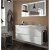 Meuble de salle de bains de 101 cm avec deux tiroirs et plan vasque Spirit Salgar