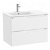 Mueble de baño con lavabo a izquierda de 80 cm de ancho en color blanco mate Aleyda Roca