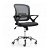 Silla de escritorio con diseño ergonómico y reposabrazos color negro cromo Brisas VopHome