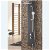 Columna de ducha fabricada en acero inoxidable de tamaño 150 cm VULCANO Oasis Star