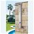 Oasis Star Urban outdoor garden shower column made of stainless steel with square showerhead