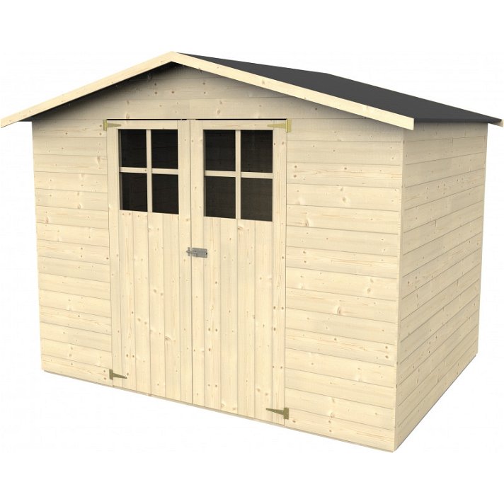 Caseta de madera con 1 puerta fabricada en madera y piso aglomerado Lodum Decor Et Jardin