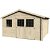 Caseta de madera para exterior de 427,3x251 cm y puerta doble Frévent Decor Et Jardin