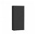 Meuble auxiliaire haut suspendu avec une porte et de couleur noir mat Extra Roca