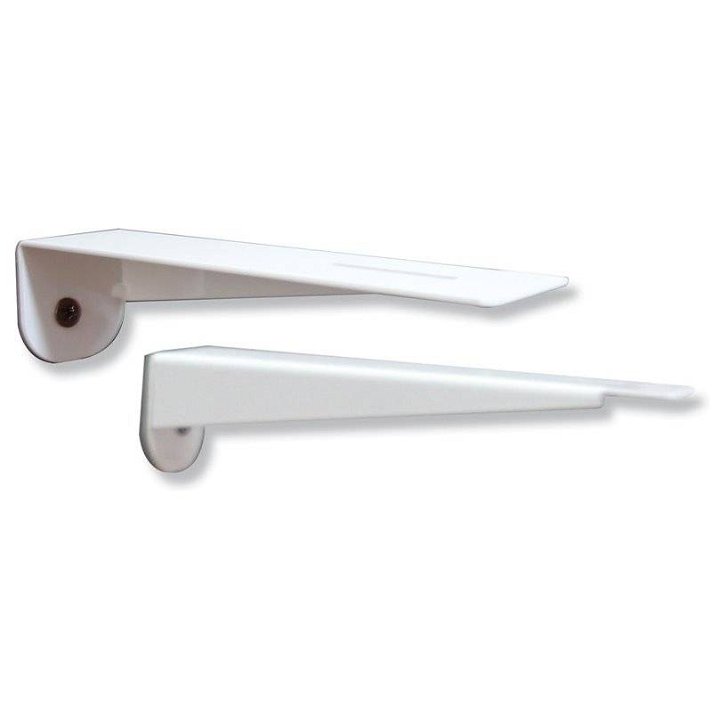 Soporte simple para lavamanos suspendido fabricado en acero color blanco Timblau