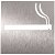 Señal de fumadores con adhesivo al reverso elaborado en acero inoxidable Timblau