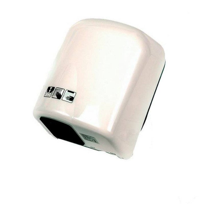  Secador de mãos potência 1650W em ABS branco Timblau