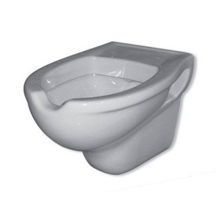 Vaso WC sospeso a cassetta alta adatto a persone disabili bianco Timblau
