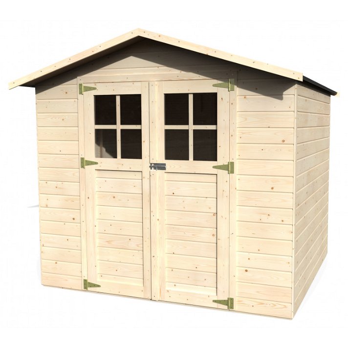 Caseta para exterior fabricada en madera de abeto y techo aglomerado Lode Decor Et Jardin