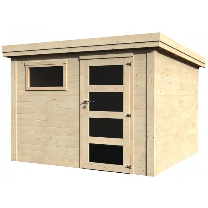 Caseta para exterior con 1 puerta elaborada en madera de abeto Paco Decor Et Jardín