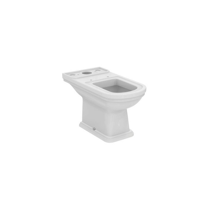 WC ouvert avec réservoir bas de couleur blanche avec finition brillante Calla Ideal Standard