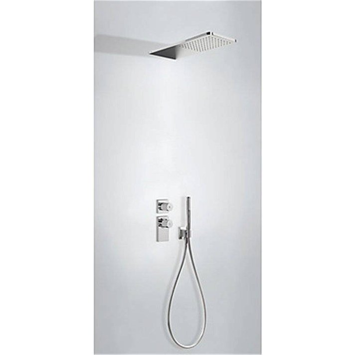 Kit de ducha bimando termostático empotrado ECO Tres