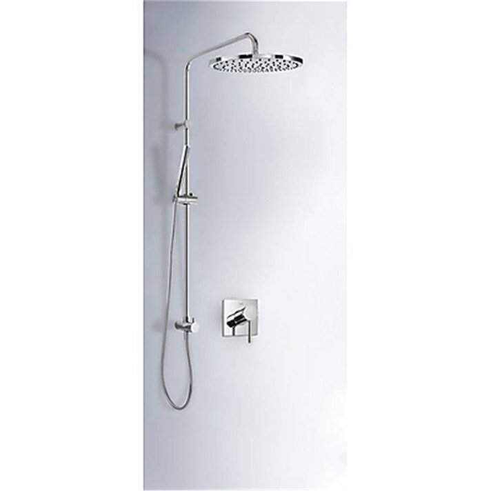 Kit de douche encastré rond avec prise d'eau MONO-TERM TRES