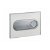 Placa pulsadora de doble descarga con acabado en color cromo y blanco MOON Unisan