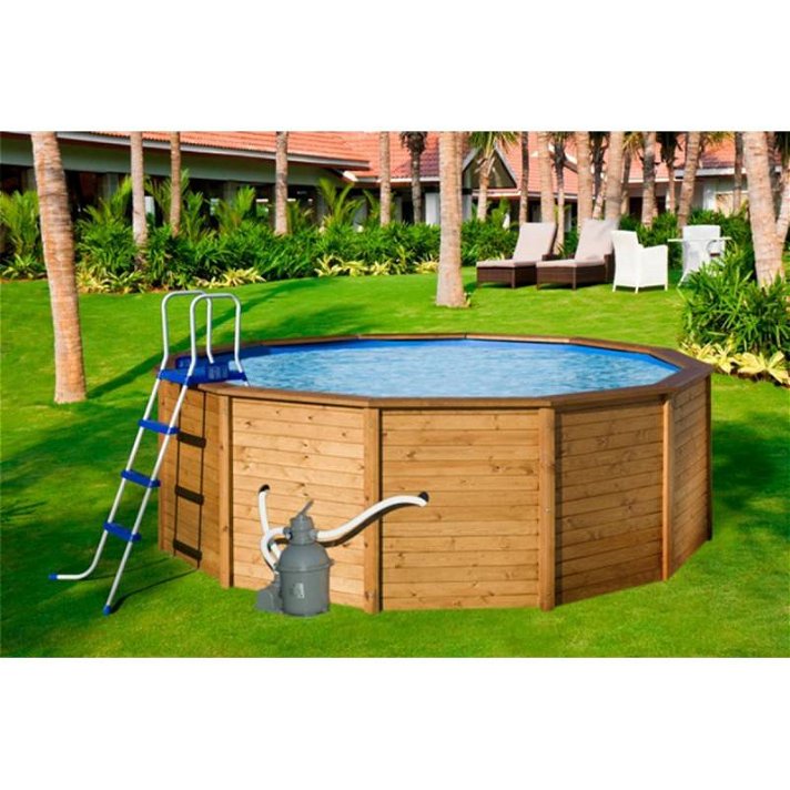 Piscine K2O piscine ronde en bois 375x127 cm