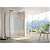 Pare-douche avec porte coulissante de 195 cm de haut en verre trempé motifs Clio CU607 Kassandra