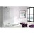 Box doccia per vasca da bagno da 2 pannelli pieghevoli e da un profilo anodizzato argento lucido TR573 Kassandra