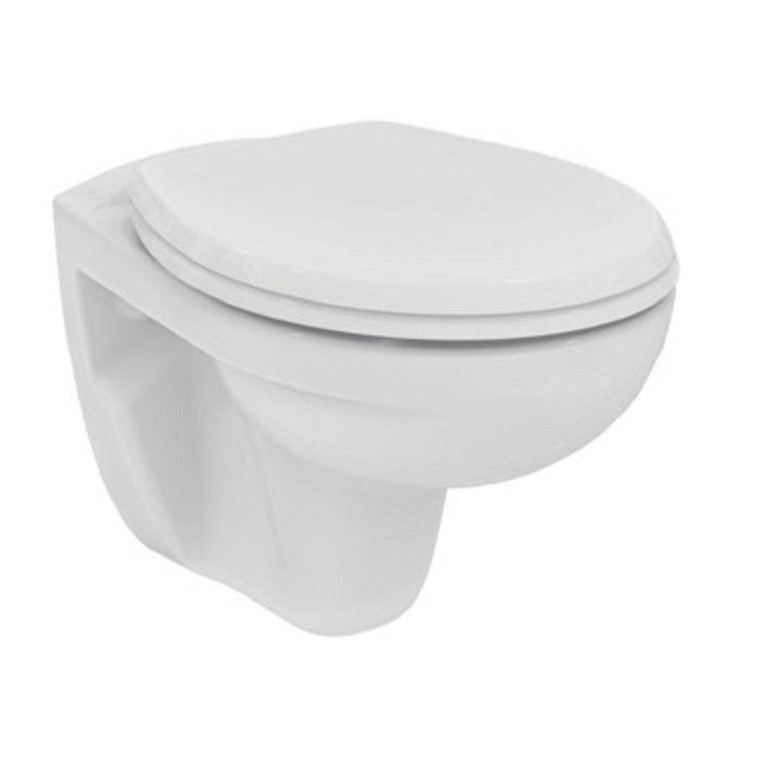 WC suspendu avec technologie Rimless Eurovit et finition blanche Ideal Standard