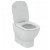 Conjunto de inodoro asiento y tapa con cierre amortiguado en color blanco Tesi Ideal Standard