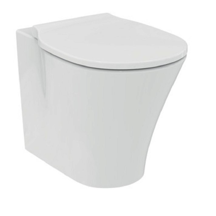 WC fabriqué en porcelaine vitrifiée avec finition blanche Connect Air Ideal Standard